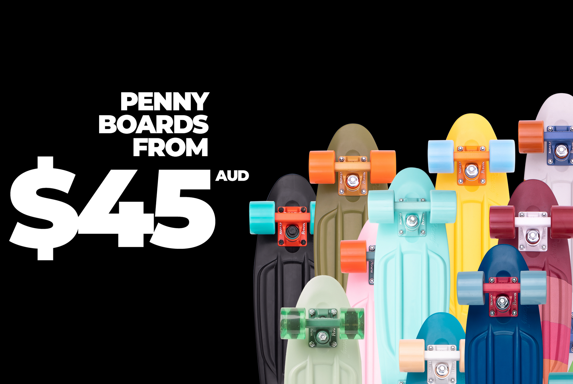 Skateboard PENNY Australia Authentique – Rose, Modèle Occasion En Bon état